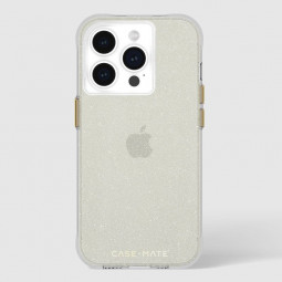 Case-Mate iPhone 15 Pro case Sheer Crystal Gold
