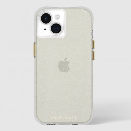 Case-Mate iPhone 15 case Sheer Crystal Gold