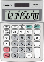 Casio MS-88 ECO Asztali számológép Grey