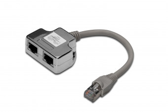 Assmann CAT 5e, 2x 1:1, patch cable adapter, shielded