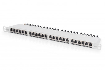 Digitus CAT 6A EA patch panel, shielded, 24-port RJ45