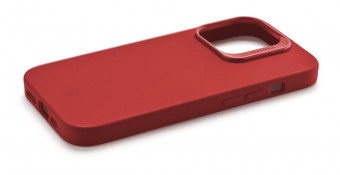 Cellularline Sensation protective silicone cover with MagSafe support for Apple iPhone 15, red