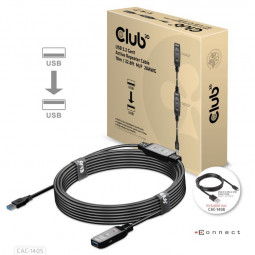 Club3D USB 3.2 Gen1 Active Repeater Cable 10m Black
