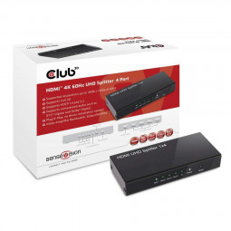 Club3D HDMI 2.0 4K60Hz UHD Splitter 4 Ports