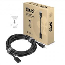 Club3D High Speed HDMI Extension Cable 4K60Hz M/F 5m Black
