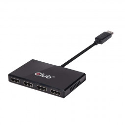 Club3D Multi Stream Transport (MST) Hub DisplayPort 1.2 Quad Monitor USB Powered