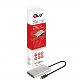 Club3D SenseVision Thunderbolt 3 to Displayport 1.2 Dual Monitor