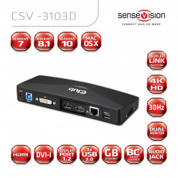 Club3D SenseVision USB3.0 4K Docking Station