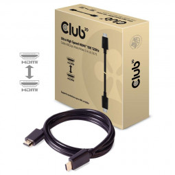 Club3D Ultra High Speed HDMI Cable 10K 120Hz 48Gbps M/M 2m Black