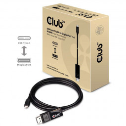Club3D USB 3.1 Type-C - DisplayPort 1.4 cable 1,8m Black