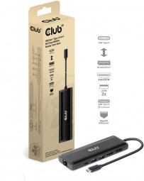 Club3D USB Gen 1 Type-C 8-in-1 MST Dual 4K60Hz Display Travel Dock