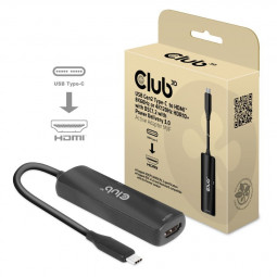 Club3D USB Gen2 Type-C to HDMI 8K60Hz or 4K120Hz HDR10+ with DSC1.2 with Power Delivery 3.0 Active Adapter M/F