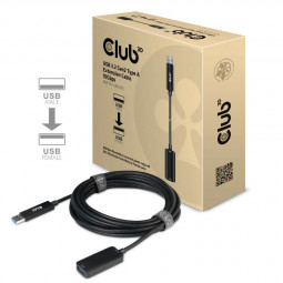 Club3D USB3.2 Gen2 Type A Extension Cable 10Gbps M/F 5m Black