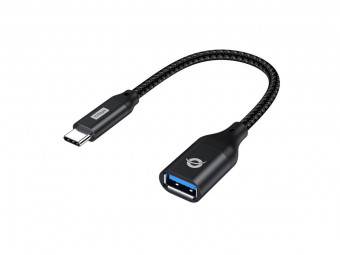 Conceptronic  ABBY18B USB-C to USB-A OTG Adapter Black