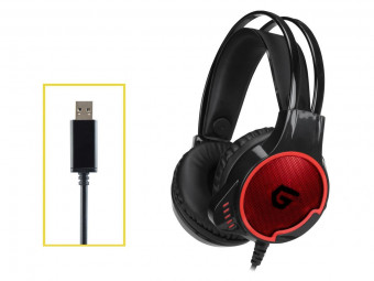 Conceptronic  ATHAN01B Gaming Headset Black/Red