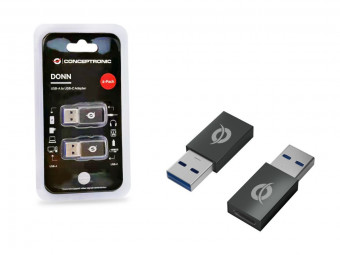 Conceptronic  DONN10G USB-A to USB-C OTG Adapter (2-Pack)