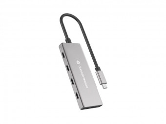 Conceptronic  HUBBIES16G 4-Port USB3.2 Gen 2 Hub Grey