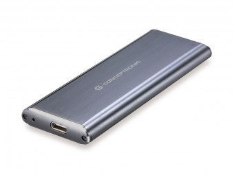 Conceptronic  M.2 USB 3.2 SATA SSD Enclosure Grey