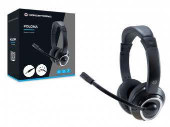 Conceptronic  POLONA02BA Headset Black