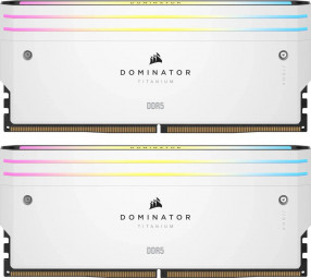 Corsair 32GB DDR5 6000MHz Kit(2x16GB) Dominator Titanium RGB White