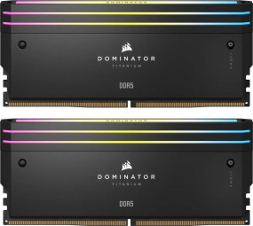 Corsair 48GB DDR5 6000MHz Kit(2x24GB) Dominator Titanium RGB Black
