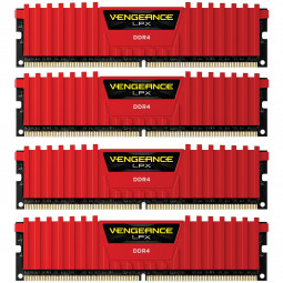 Corsair 64GB DDR4 2133MHz Kit(4x16GB) Vengeance LPX Red