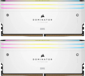 Corsair 64GB DDR5 6000MHz Kit(2x32GB) Dominator Titanium RGB White
