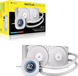 Corsair Nautilus 240 RS LCD Liquid CPU Cooler White