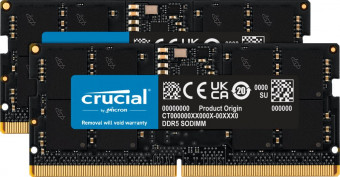 Crucial 32GB DDR5 4800MHz Kit(2x16GB) SODIMM