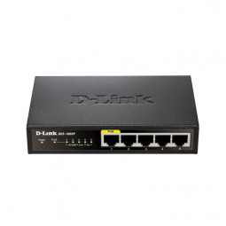 D-Link DES-1005P 5-Port Fast Ethernet PoE Unmanaged Desktop Switch