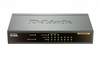 D-Link DES-1008PA 8 Port 10/100Mbps with 4 PoE Desktop Switch