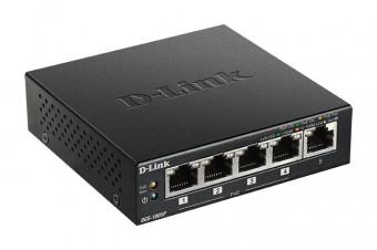 D-Link DGS-1005P 5‑Port Desktop Gigabit PoE+ Switch
