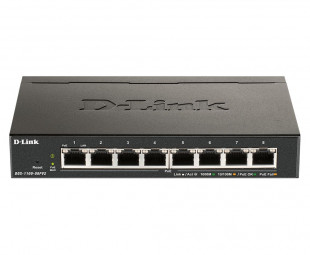 D-Link DGS-1100-08PV2 8-Port Gigabit PoE Smart Managed Switch