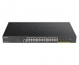 D-Link DGS-1250-28XMP 28-Port 10-Gigabit Smart Managed PoE Switch