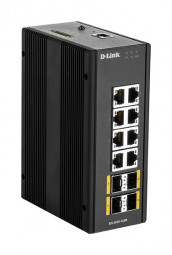 D-Link DIS-300G-12SW 12-Port Industrial Gigabit Managed PoE Switch with SFP slots