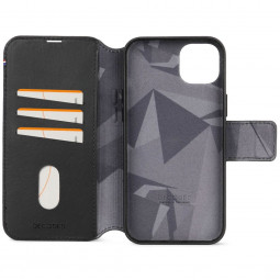Decoded iPhone 15 Plus Case Leather Detachable Wallet Black