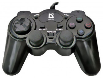 Defender Game Racer Turbo RS3 Wired gamepad Black PC/PS2/PS3