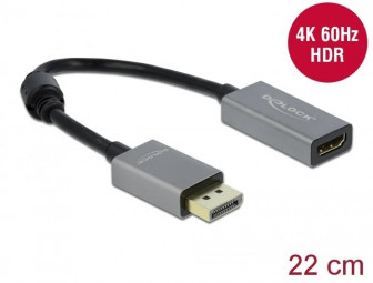 DeLock Active DisplayPort 1.4 to HDMI Adapter 4K 60 Hz (HDR)