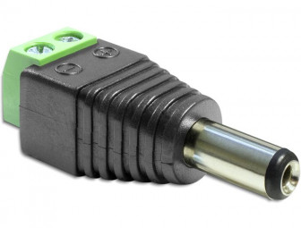 DeLock Adapter DC 5.5 x 2.5 mm male > Terminal Block 2 pin