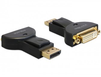 DeLock Displayport 1.1 male > DVI-I (Dual Link) female Adapter Black