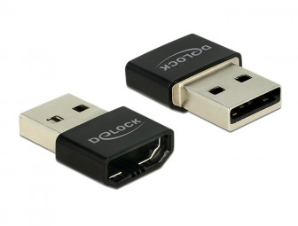 DeLock Adapter HDMI-A female > USB Type-A male Black