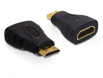 DeLock Adapter High Speed HDMI C male > A female