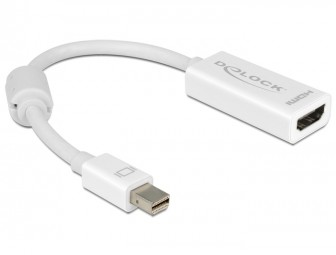 DeLock Adapter mini Displayport 1.1 male > HDMI female Passive White