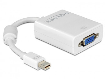 DeLock Adapter mini Displayport 1.2 male > VGA female Passive White