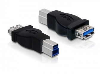 DeLock Adapter USB 3.0-B male > USB 3.0-A female