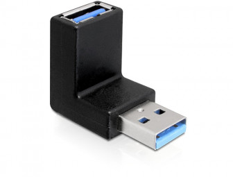 DeLock Adapter USB 3.0 Type-A male > Type-A female angled 90° vertical