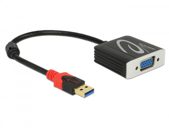 DeLock Adapter USB 3.0 Type-A male > VGA female