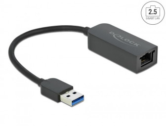 DeLock Adapter USB Type-A male to 2.5 Gigabit LAN compact