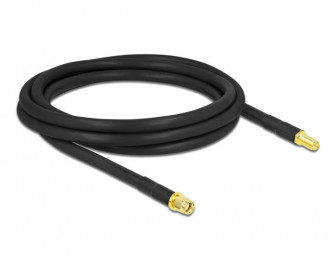 DeLock Antenna Cable RP-SMA plug to RP-SMA jack LMR/CFD300 2m low loss
