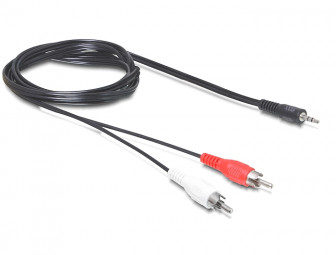 DeLock Cable Audio 3.5 mm stereo jack male > 2x RCA male 10m